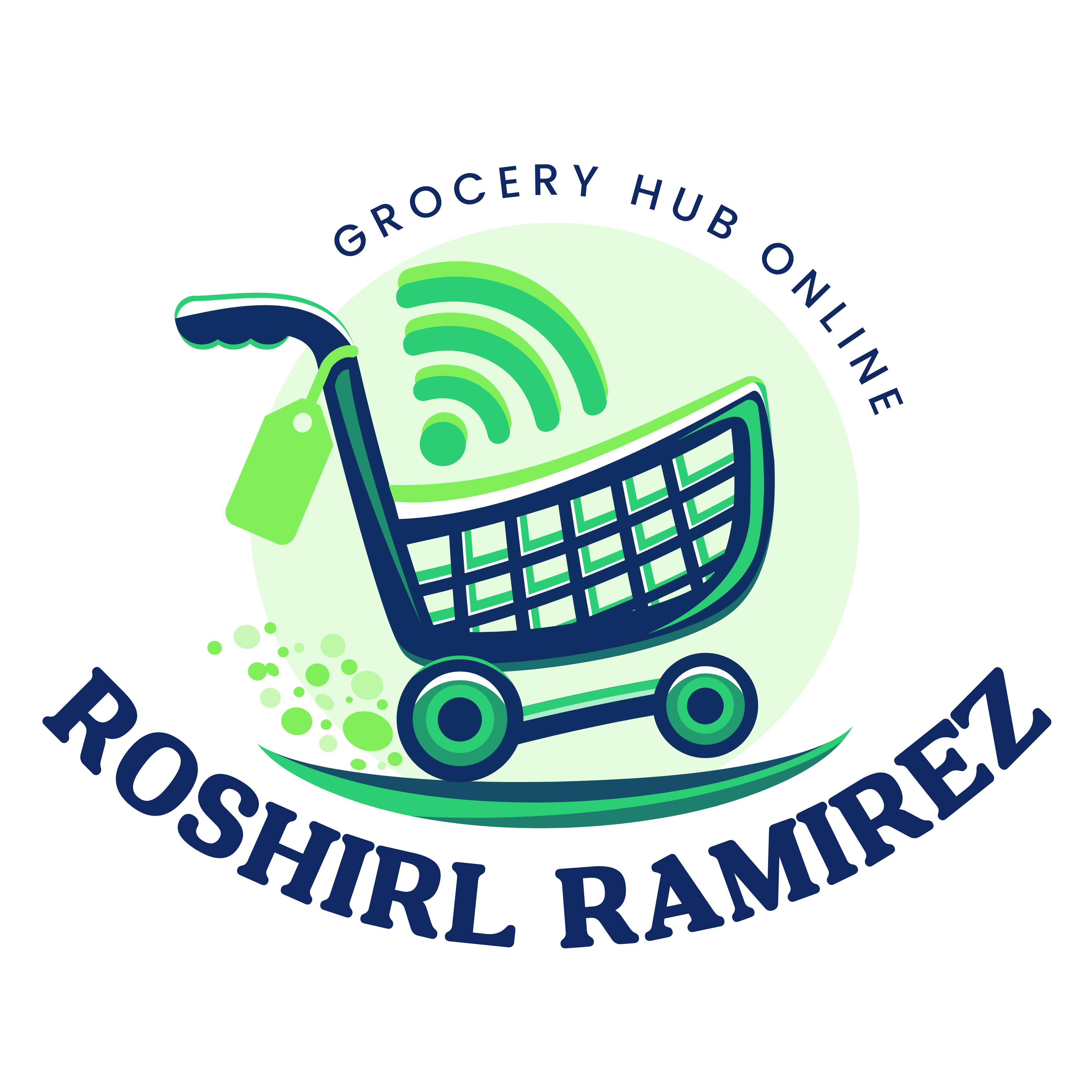 Roshirl Ramirez Grocery Hub Logo